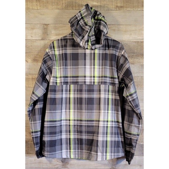 Vintage Nike Sportswear Hooded Windbreaker Pullover Plaid Size M - Picture 4 of 14